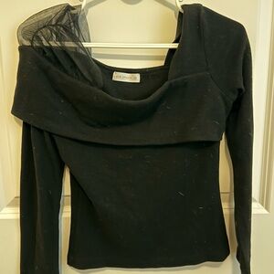 Black Long Sleeve Women's Top